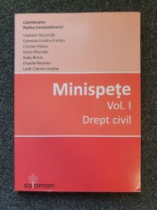 MINISPETE. DREPT CIVIL - Rodica Constantinovici (vol. I) foto