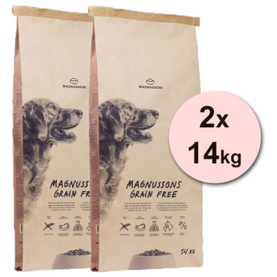 Magnusson Meat &amp;amp;amp; Biscuit GRAIN FREE 2 x 14 kg foto