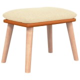 Cumpara ieftin Taburet, crem, 45x29,5x35 cm, textil &amp; piele ecologica