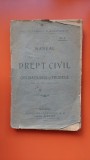 MANUAL DE DREPT CIVIL, OBLIGATIUNILE SI PROBELE, 1920