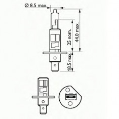 Bec Far H1 12V 55W P14.5S Basic Sct 45418 202631