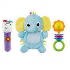 Set 3 Jucarii Zornaitoare WinFun pentru Bebelusi Elephant foto