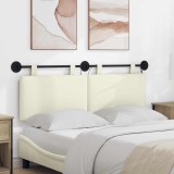 vidaXL Tăblie de pat suspendată Crem Țesătură din corduroy 3424310