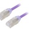 Patch cord F/UTP Cat6a 1m Violet LSZH 28AWG