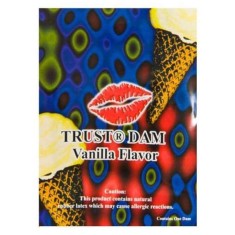 Prezervativ Oral pentru Femei EXS "Dental Dam" 1 Bucata - Vanilie##