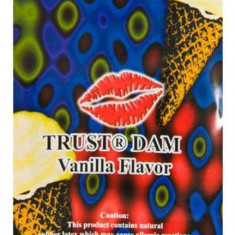 Prezervativ oral pentru femei, Dental Dam, Aroma de Vanilie, 1buc