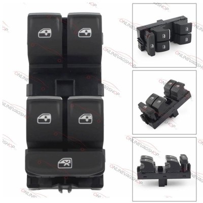 Butoane geamuri electrice crom Volkswagen Passat B8, Golf 7 foto