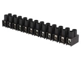 Regletă de Conexiuni cu Șurub 10mm2 400V 57A Neagră