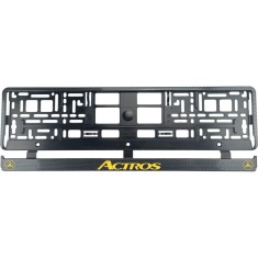 Set 2 bucati, suport numar inmatriculare Carbon, Mercedes Actros II