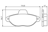 BOSCH 0 986 495 255 set placute frana,frana disc