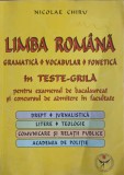 LIMBA ROMANA. GRAMATICA, VOCABULAR, FONETICA-NICOLAE CHIRU