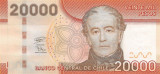 CHILE █ bancnota █ 20000 Pesos █ 2009 █ P-165a █ UNC █ necirculata