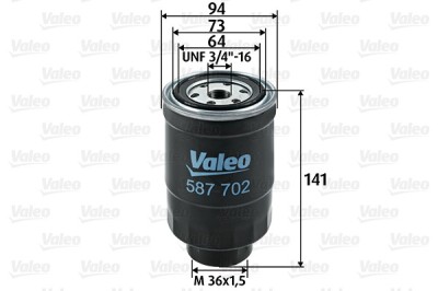 VALEO 587702 filtru combustibil foto