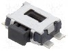 Microintrerupator 3.5x3.55x1.25mm, (ON)-OFF, SPST, ALPS - SKSCLDE010