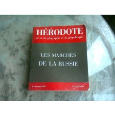 LES MARCHES DE LA RUSSIE - HERODOTE REVUE/1989 (TEXT IN LIMBA FRANCEZA)
