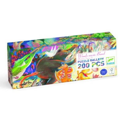 Puzzle galerie Trupa muzicala din padure, Djeco foto