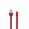 Cablu alimentare sincronizare de date USB - Lightning 1.5m rosu