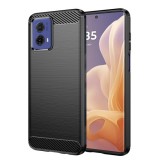 Husa pentru Motorola Moto G85 - Techsuit Carbon Silicone - Black