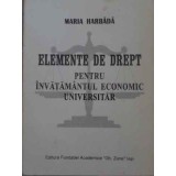 ELEMENTE DE DREPT PENTRU INVATAMANTUL ECONOMIC UNIVERSITAR-MARIA HARBADA-232085