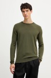 Karl Lagerfeld pulover de l&acirc;nă culoarea verde, light, 554399.655000