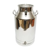 Bidon din inox pentru lapte 40L cu capac si robinet Breckner Germany