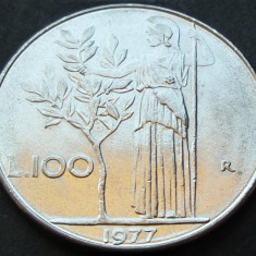 Moneda 100 LIRE - ITALIA, anul 1977 *cod 2272 A