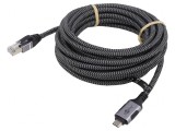 Cablu USB C la RJ45 5m Negru/Gri