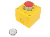 Casetă de Comandă SP22 cu 1 Buton Ciupercă IP65 NC