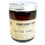 Lum&acirc;nare din soia de aromaterapie &ndash; Vibrații Pozitive, 200 g, timp de ardere 40 de ore