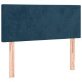 Cumpara ieftin Tablie de pat, albastru inchis, 100x5x78/88 cm, catifea