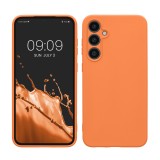 Husa Kwmobile pentru Samsung Galaxy S23 FE, Portocaliu, Silicon, KWM000021LO005C, Carcasa