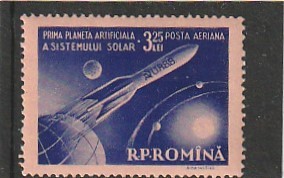 ROMANIA 1959 LP 470 PRIMA PLANETA ARTIFICIALA A SISTEMULUI SOLAR MNH NESTAMP