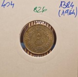 826 Egypt Egipt 5 Qirsh Diversion of the Nile 1384 (1964) KM#404 argint, excelenta