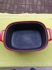 Cratita Fonta Emailata Husqvarna Sweden 4L, 30x22x10cm, Rosu, Vase Gatit, Stocare Caldura