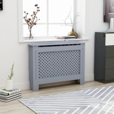 vidaXL Mască pentru calorifer, antracit, 112 x 19 x 81,5 cm, MDF 288191