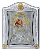 Icoana argintata - Maica Domnului Milostiva - Kykkiotisa 16x19 cm