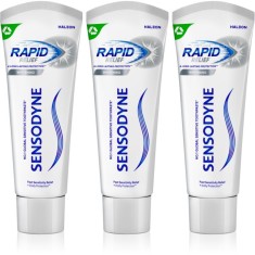 Sensodyne Rapid Whitening pasta de dinti pentru albire pentru dinti sensibili 3x75 ml