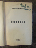 CRITICE -POMPILIU CONSTANTINESCU , 1933