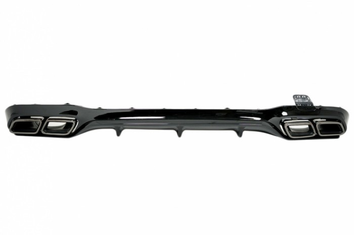 Difuzor Bara Spate cu Ornamente Toba Negre Mercedes E-Class W213 Sport Line (2016-2019) E63 Design Performance AutoTuning