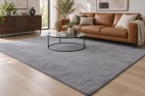 Cumpara ieftin Covor Premium 50x80 cm Gri Poliester Antiderapant Moale Living Dormitor OEKO-TEX