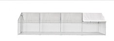 Tarc cotet pasari pentru animale mici, 3x8x2 m, plasa rabitz si prelata UV 140 g/mp MF-TP1004-S001-G01