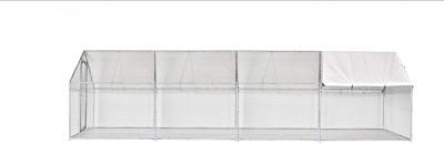 Tarc cotet pasari pentru animale mici, 3x8x2 m, plasa rabitz si prelata UV 140 g/mp MF-TP1004-S001-G01 foto