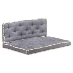 vidaXL Set perne pentru canapea din paleți, 2 piese, albastru
