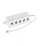 Cablu adaptor telefonic RJ11 6P4C la 5x6P4C pe fir Cabletech