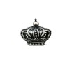 Pin Masonic Grad 33 Coroana Discret, Antimoniu, 18x20mm, Simbol Putere, Masonerie
