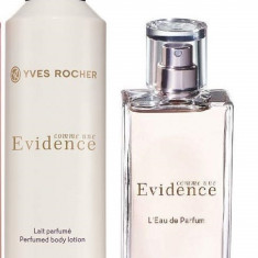 Set Apa de parfum COMME UNE EVIDENCE 50ml + LAPTE CORP Yves Rocher