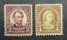 SUA (America) 555-556, cota 40 dolari - timbre nestampilate MNH