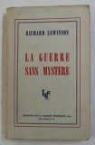 LA GUERRE SANS MYSTERE par RICHARD LEWINSON , 1941