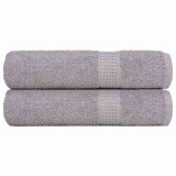 Gossi prosoape de dus, frogn, 2 buc., gri, 70x140 cm, 360 g/m2
