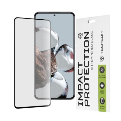 Folie pentru Xiaomi 12T / 12T Pro - Techsuit 111D Full Cover / Full Glue Glass - Black foto